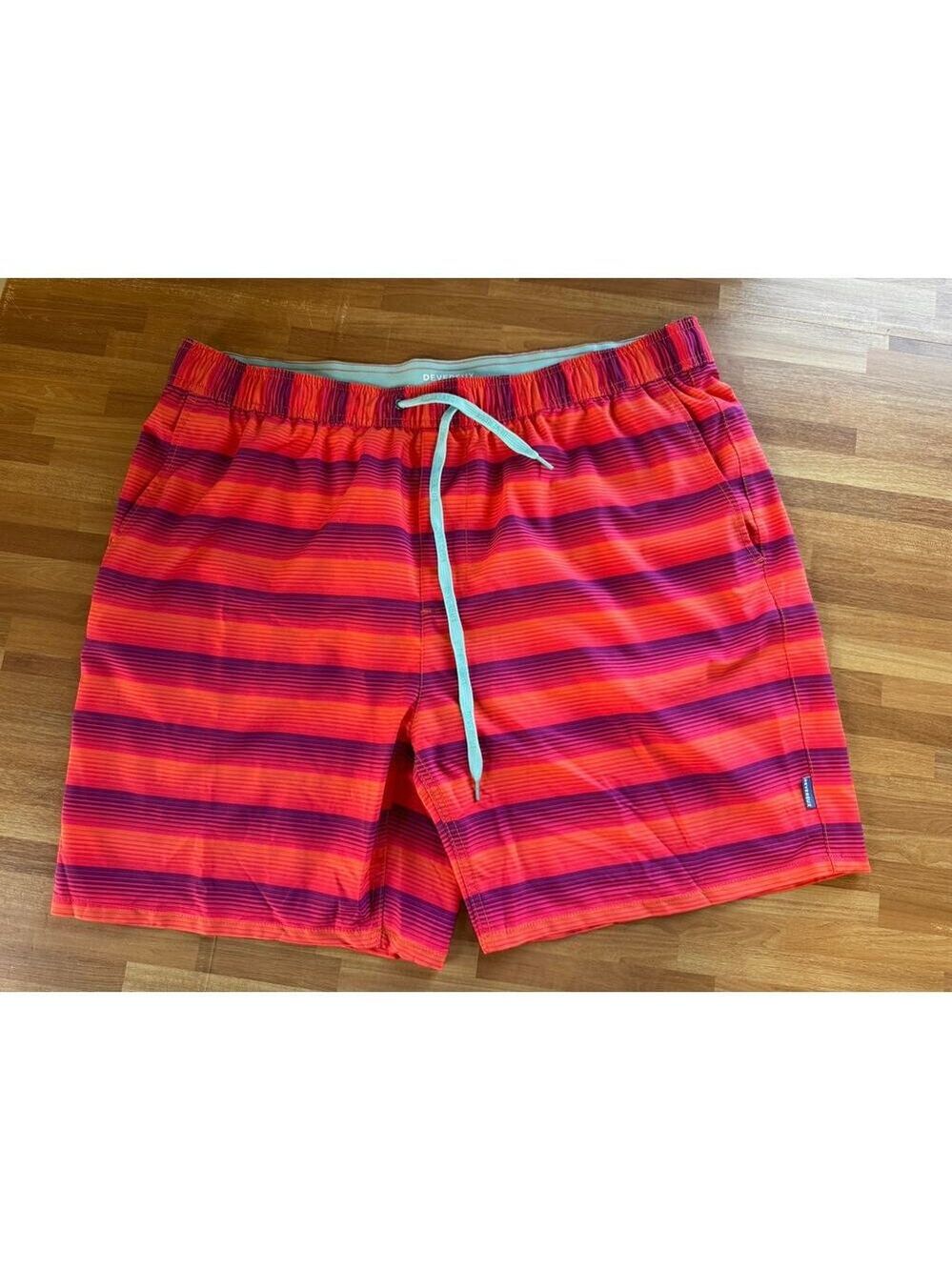Devereux Men's Amalfi Swim Trunks Sunset Size XXL Bathing Suit
